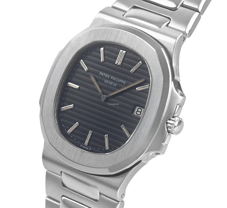 Patek Philippe Nautilus Stainless Steel Date Blue 39 0mm 3700 1a