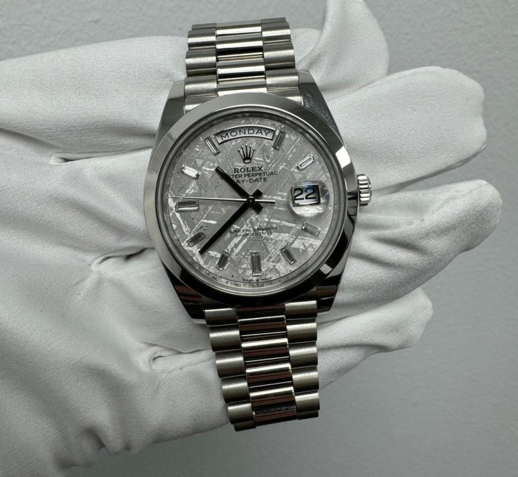 Rolex Day-date 40 Unworn 2022 Day-date Platinum Meteorite 40mm 228206