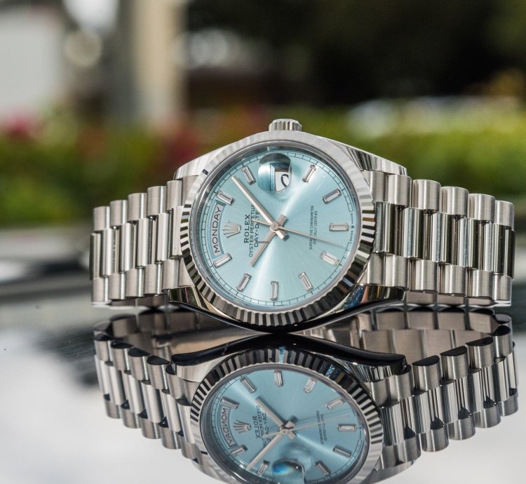 Rolex Day-date 40 Unworn 2022 Day-date President 40mm Fluted Baguette Dial 228236