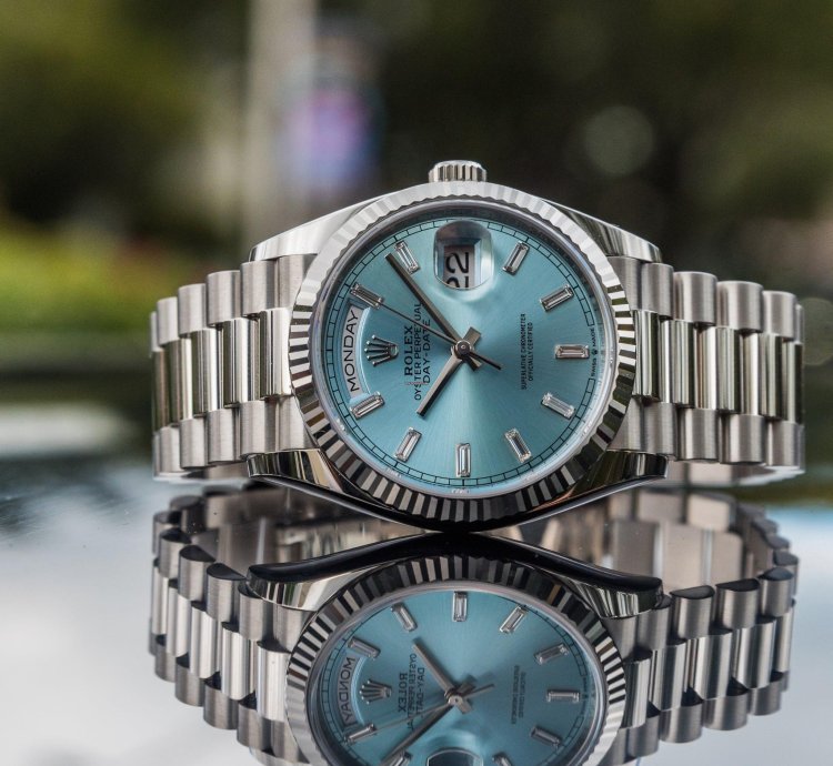 Rolex Day-date 40 Unworn 2022 Day-date President 40mm Fluted Baguette Dial 228236