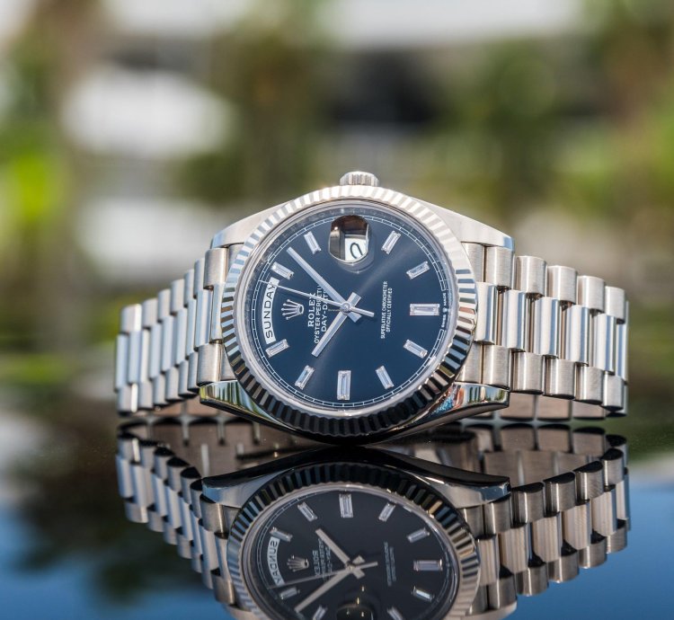 Rolex Day-date 40 Unworn 2023 Day-date 40mm 228239 Black Dial Baguette