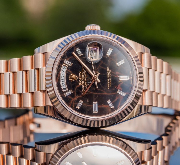 Rolex Day-date 40 Unworn 2023 Day-date 40mm Eisenkieslel 228235