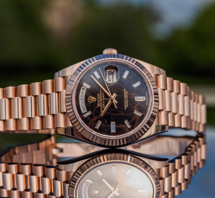 Rolex Day-date 40 Unworn 2023 Day-date 40mm Eisenkieslel 228235