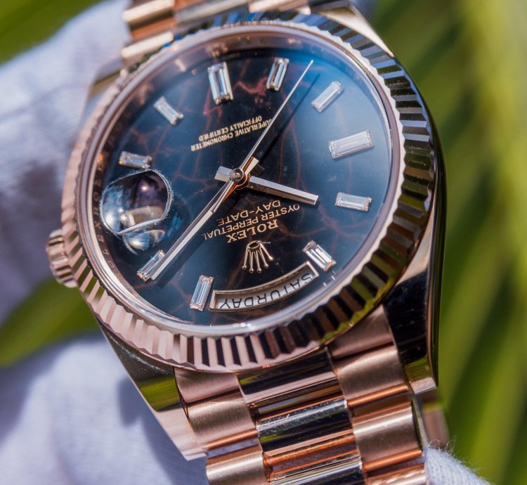 Rolex Day-date 40 Unworn 2023 Day-date 40mm Eisenkieslel 228235