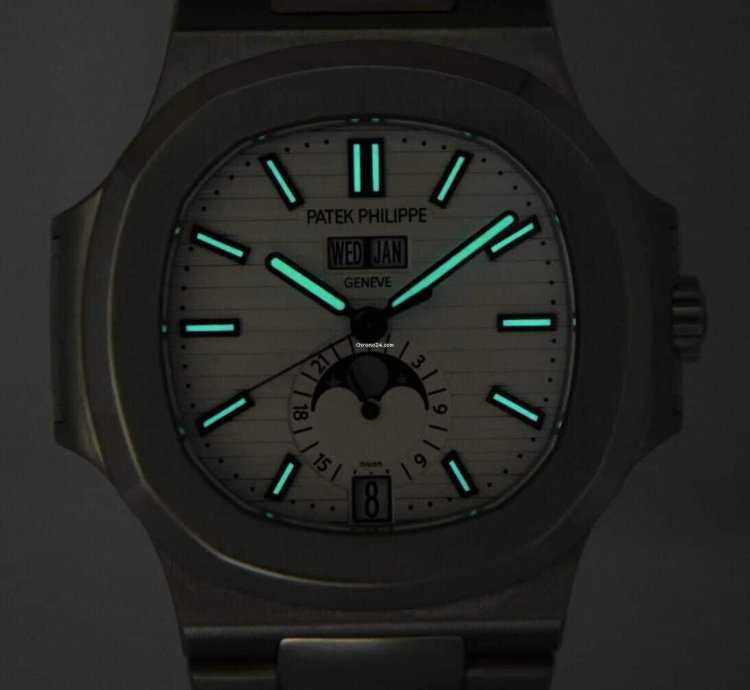 Patek Philippe Nautilus Steel Annual Calendar White Dial Watch 17 5726 1a