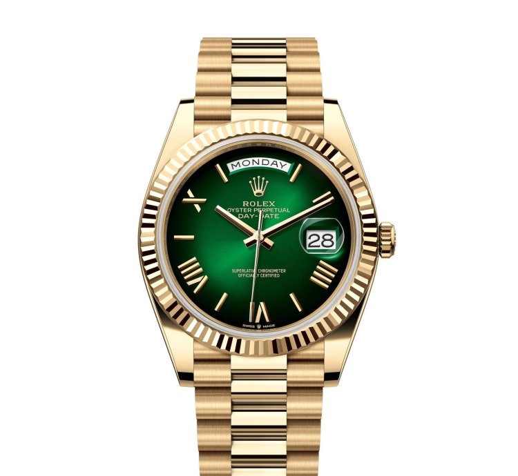 Rolex Day-date 40 Unworn 2024 Day-date 40mm 228238 Green Fume Dial