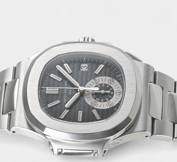 Patek Philippe Nautilus Steel Blue Date Chronograph 40 5mm Box Papers 5980 1a-001