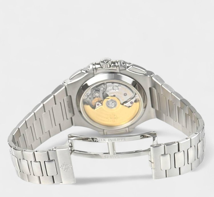Patek Philippe Nautilus Steel Blue Date Chronograph 40 5mm Box Papers 5980 1a-001