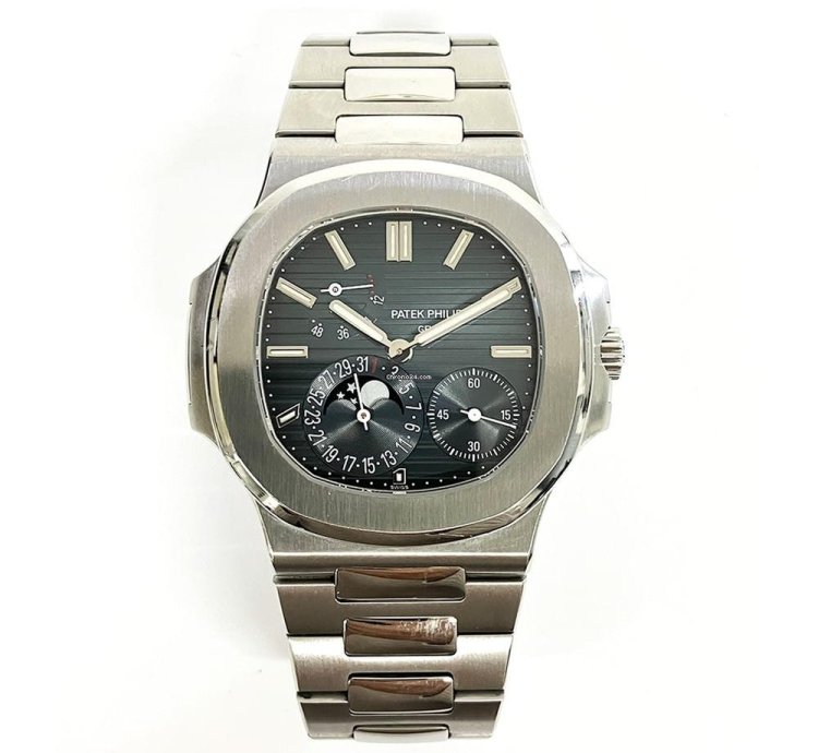 Patek Philippe Nautilus Steel Blue Dial 5712 1a-001 Full Set Watch 2008