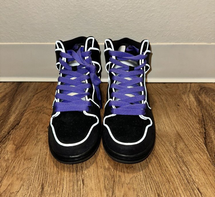 Nike Sb Dunk High Black Purple Box