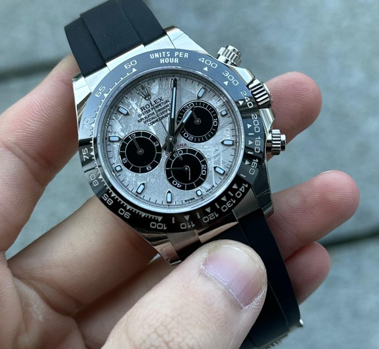 Rolex Daytona Oysterflex Meteorite Dial 2023 Unworn 116519ln Box And Papers