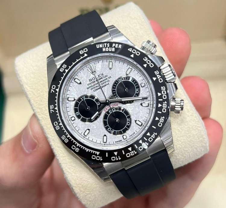 Rolex Daytona Oysterflex Meteorite Dial 2023 Unworn 116519ln Box And Papers