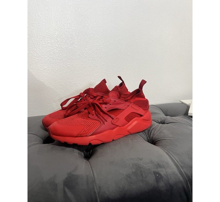 2016 Nike Air Huarache Run Ultra Triple Crimson Red Sz 10m
