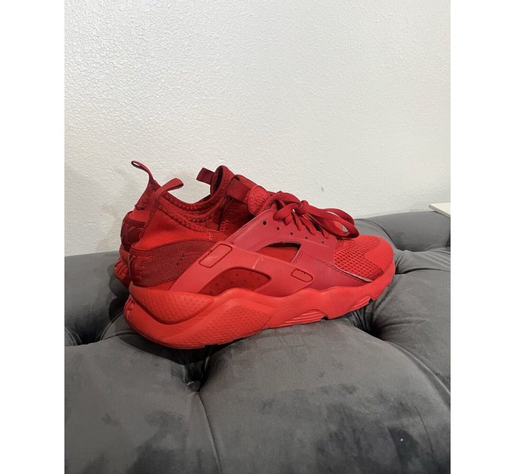 2016 Nike Air Huarache Run Ultra Triple Crimson Red Sz 10m