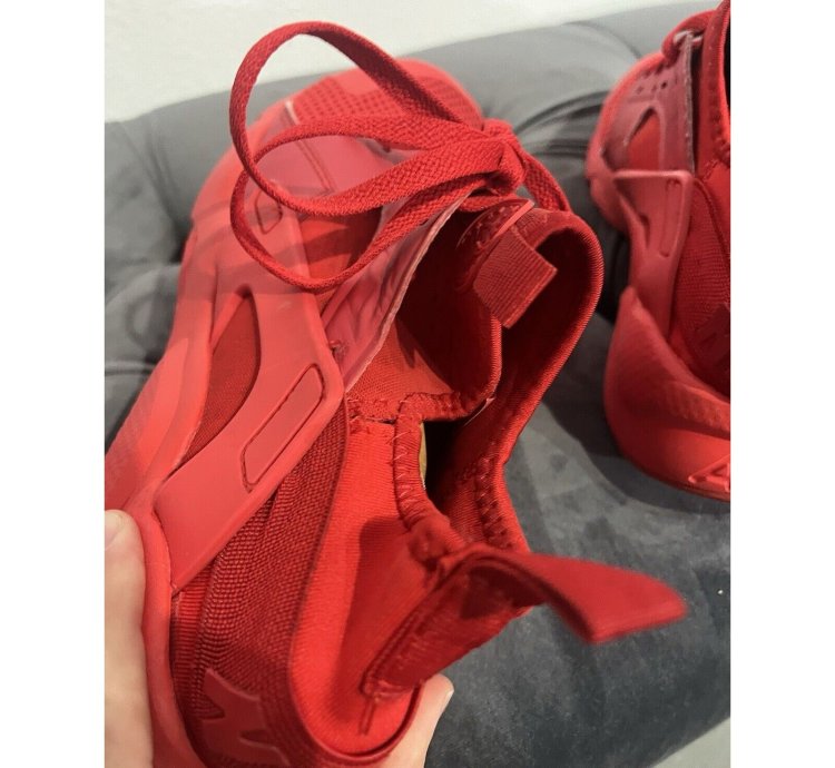 2016 Nike Air Huarache Run Ultra Triple Crimson Red Sz 10m