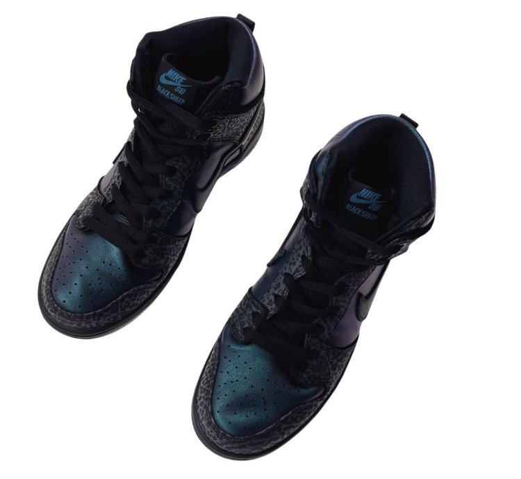 Nike Sb Dunk High Black Sheep Black Hornet