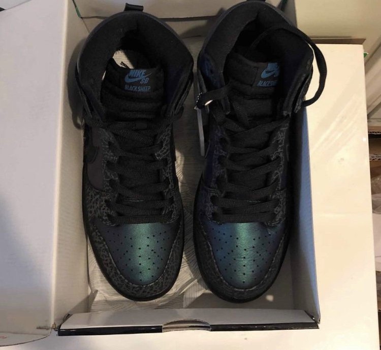 Nike Sb Dunk High Black Sheep Hornet