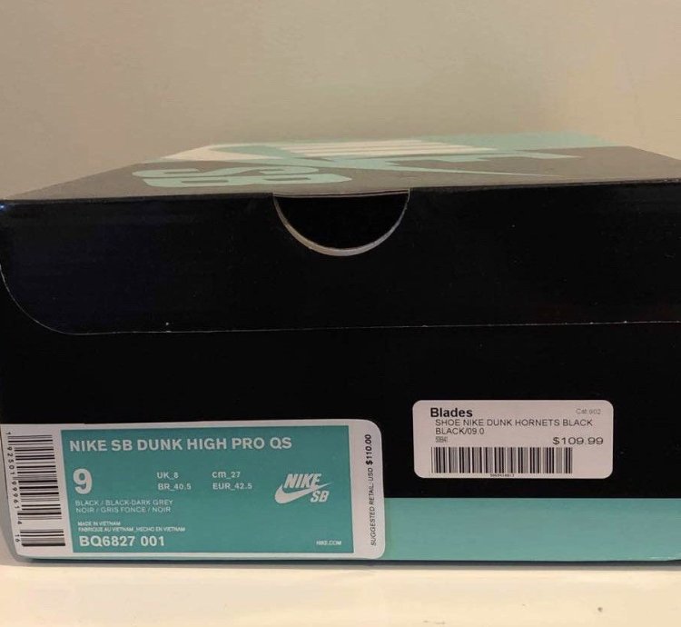 Nike Sb Dunk High Black Sheep Hornet