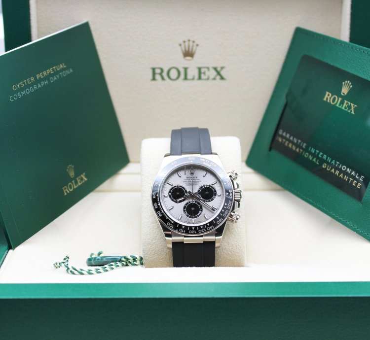 Rolex Daytona Oysterflex Wei Gold Ghost Lc100 10 2024 Neu Ungetragen Erstkaufrechnung
