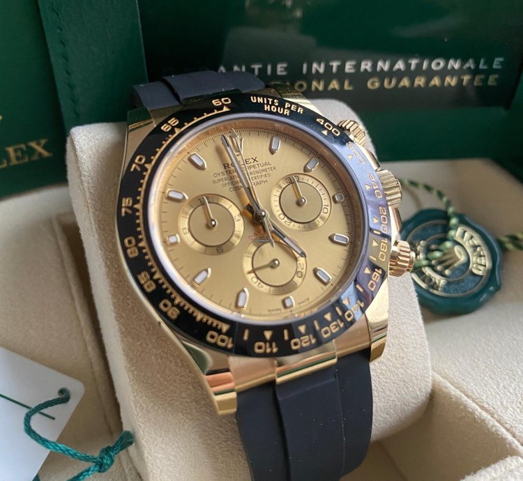 Rolex Daytona Oysterflex Yellow Gold 116518ln Champagne Dial - Unworn 2022