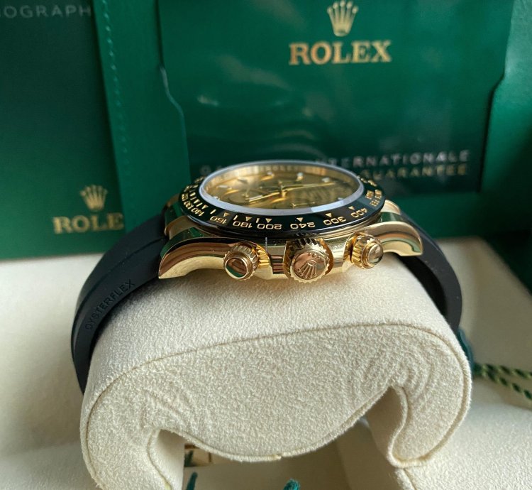 Rolex Daytona Oysterflex Yellow Gold 116518ln Champagne Dial - Unworn 2022
