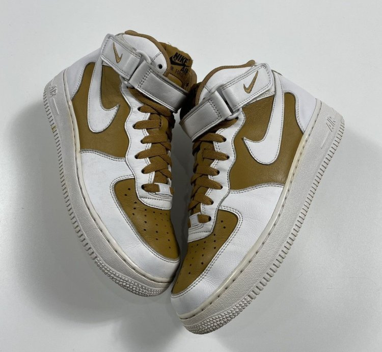 2017 Nike Air Force 1 Mid Id White Brown