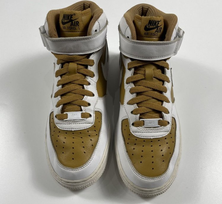 2017 Nike Air Force 1 Mid Id White Brown