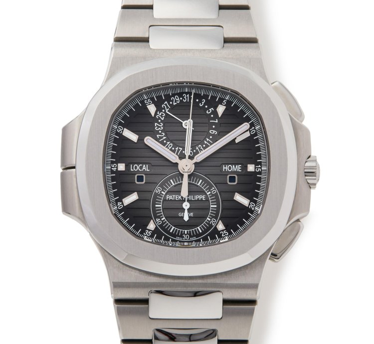 Patek Philippe Nautilus Travel Time Recent Patek Service Stainless Steel 5990 1a-001 - Ats-w007815