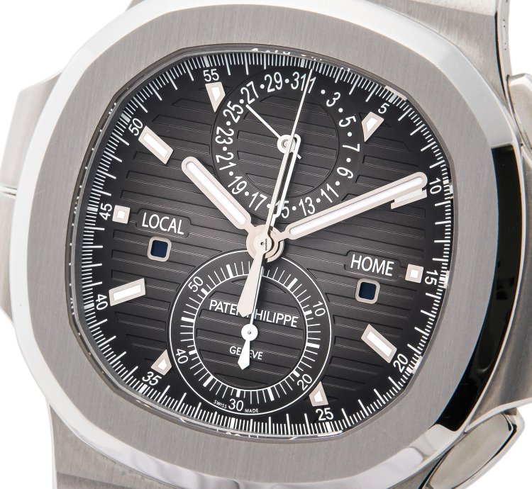 Patek Philippe Nautilus Travel Time Recent Patek Service Stainless Steel 5990 1a-001 - Ats-w007815