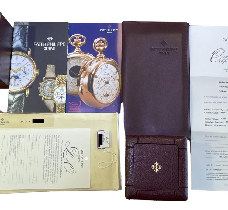 Patek Philippe Nautilus Unpolished Papers Nautilus Comet 3710 1a Black Roman 42mm