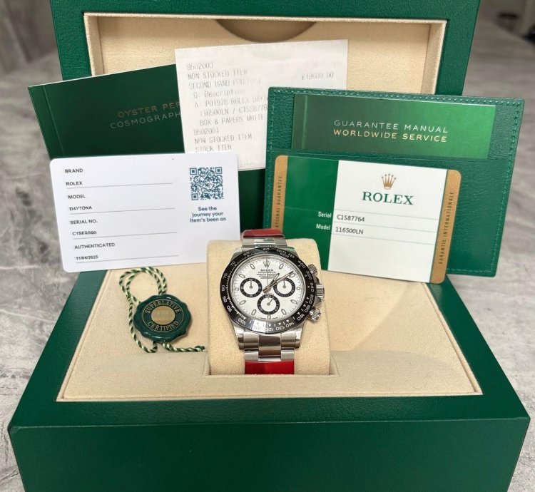 Rolex Daytona Panda 116500ln 2016 Mint Condition White Dial