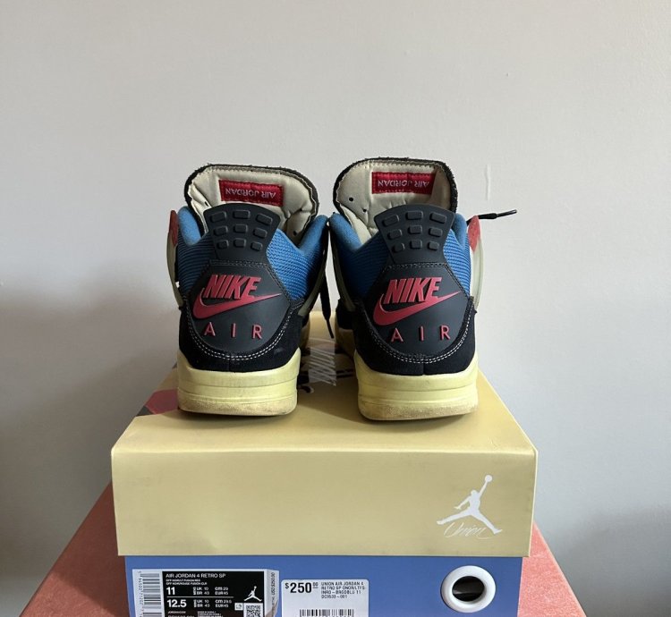 Jordan 4 Retro Union Off Noir Size 11