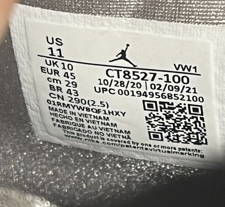 Jordan 4 Retro White Oreo Size 11
