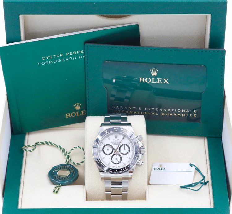 Rolex Daytona Panda 126500ln Unworn 2024 Complete Set