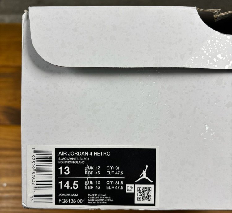 Jordan 4 Retro White Thunder