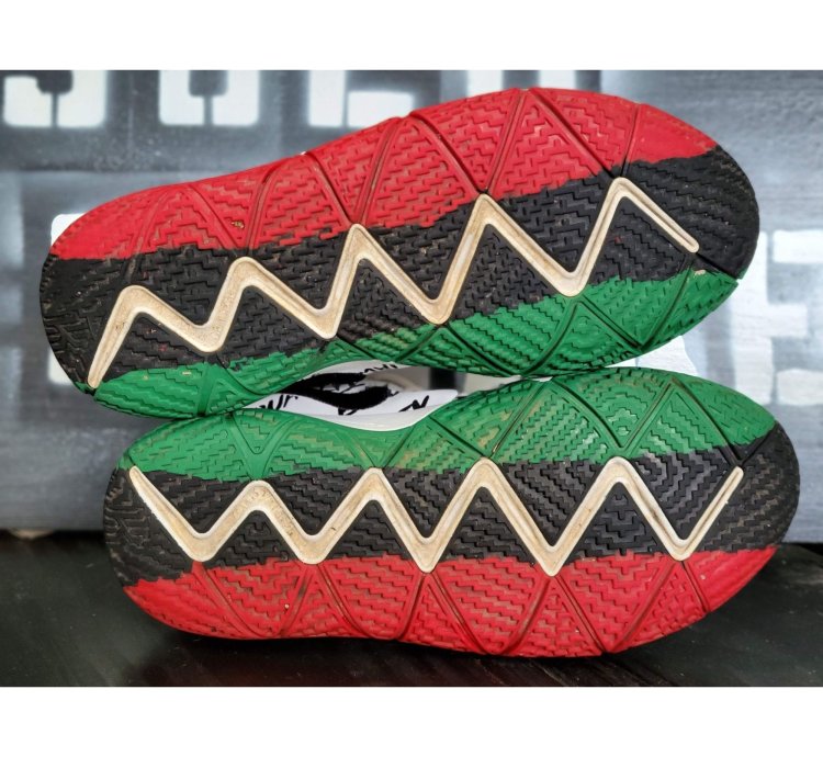 2017 Nike Kyrie 4 Equality Blm White Red Black Sneakers Ao13