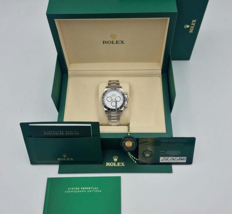 Rolex Daytona Panda 40 Automatik Ungetragen 126500ln Papers Box