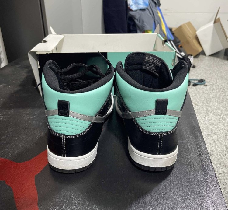 Nike Sb Dunk High Diamond Supply Co Aqua Blue