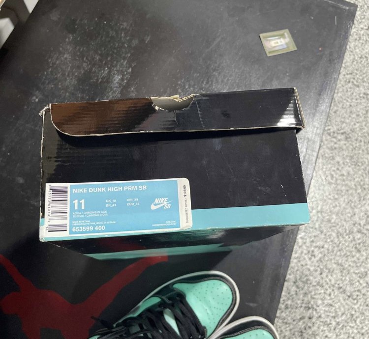 Nike Sb Dunk High Diamond Supply Co Aqua Blue