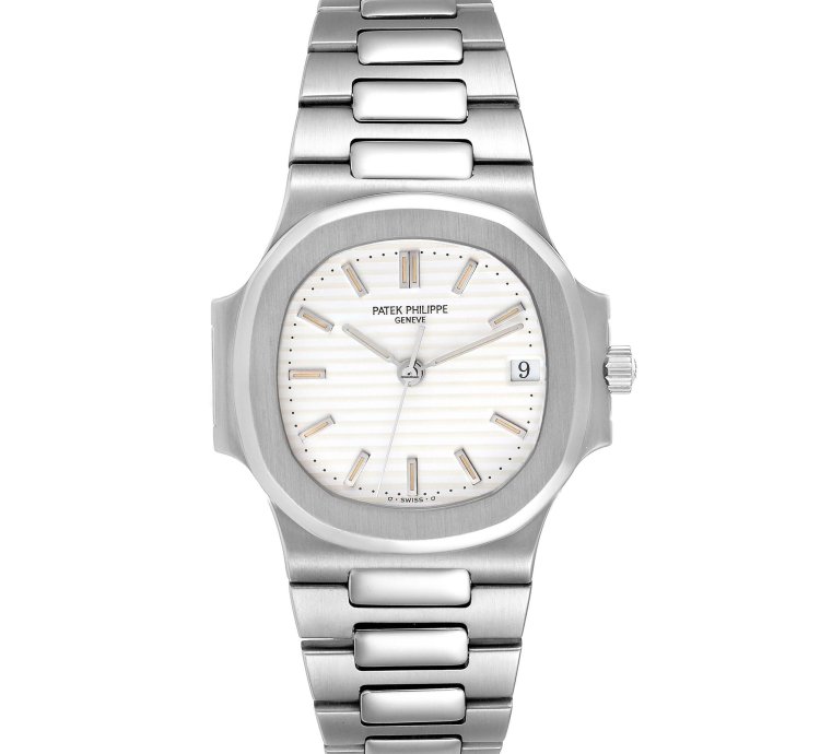 Patek Philippe Nautilus White Dial Automatic Steel Mens Watch 3800 Box Papers