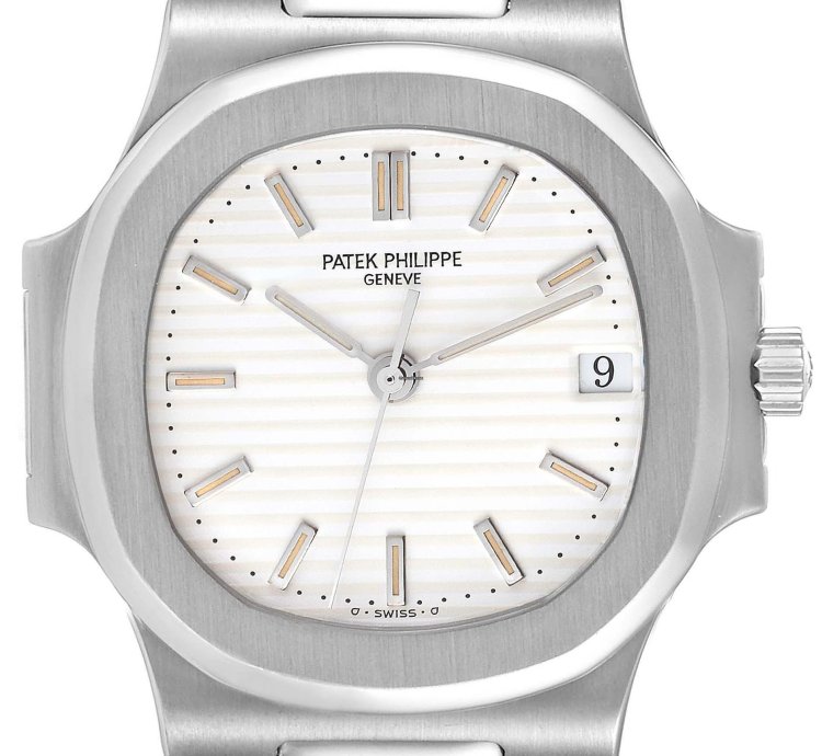 Patek Philippe Nautilus White Dial Automatic Steel Mens Watch 3800 Box Papers