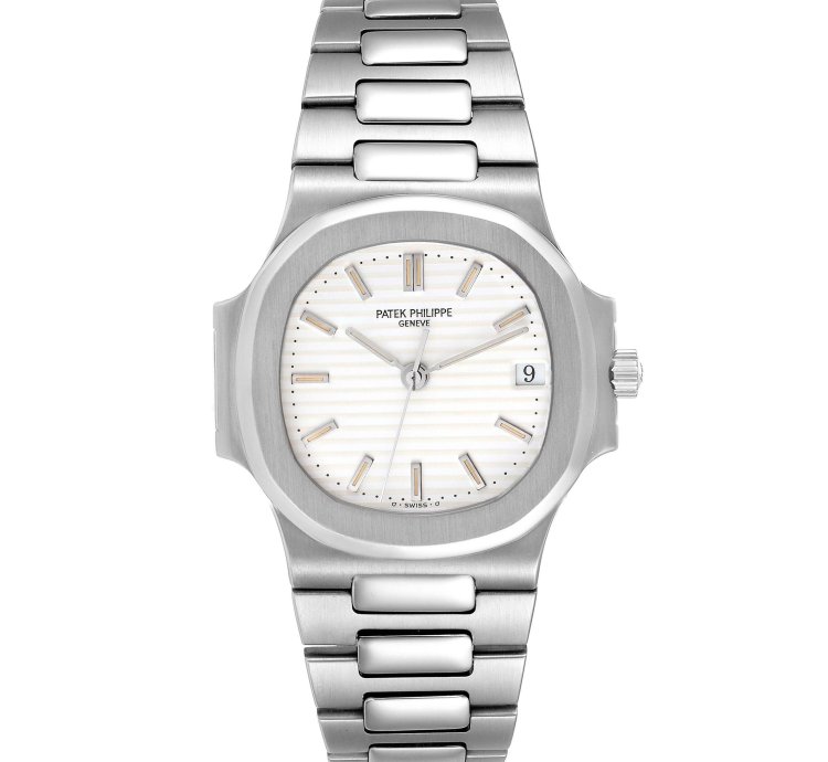Patek Philippe Nautilus White Dial Automatic Steel Mens Watch 3800 Box Papers