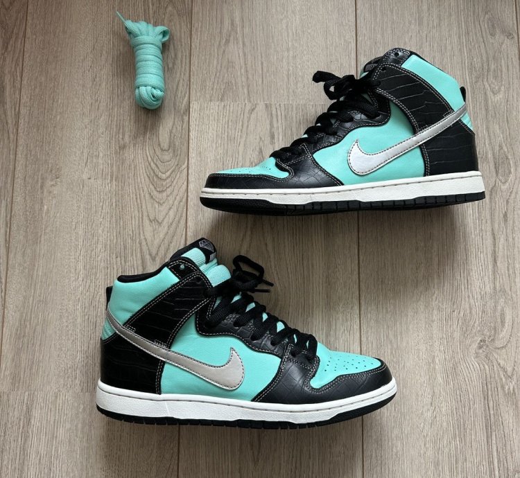 Nike Sb Dunk High Diamond Supply Co Tiffany