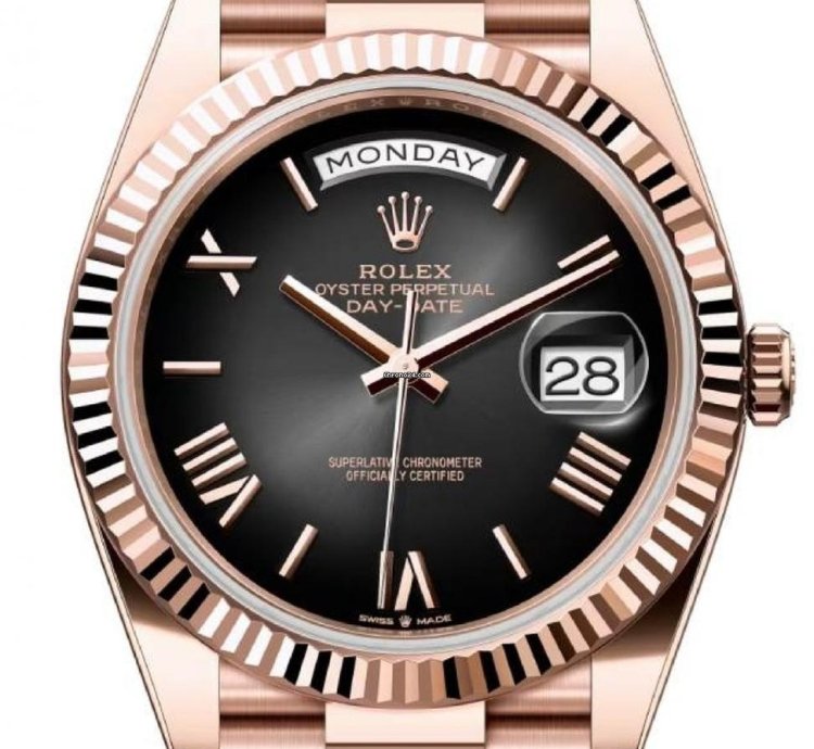 Rolex Day-date 40 Unworn Day-date 40mm Slate Ombre Dial Rose Gold Bracelet 228235 Box Papers 2024