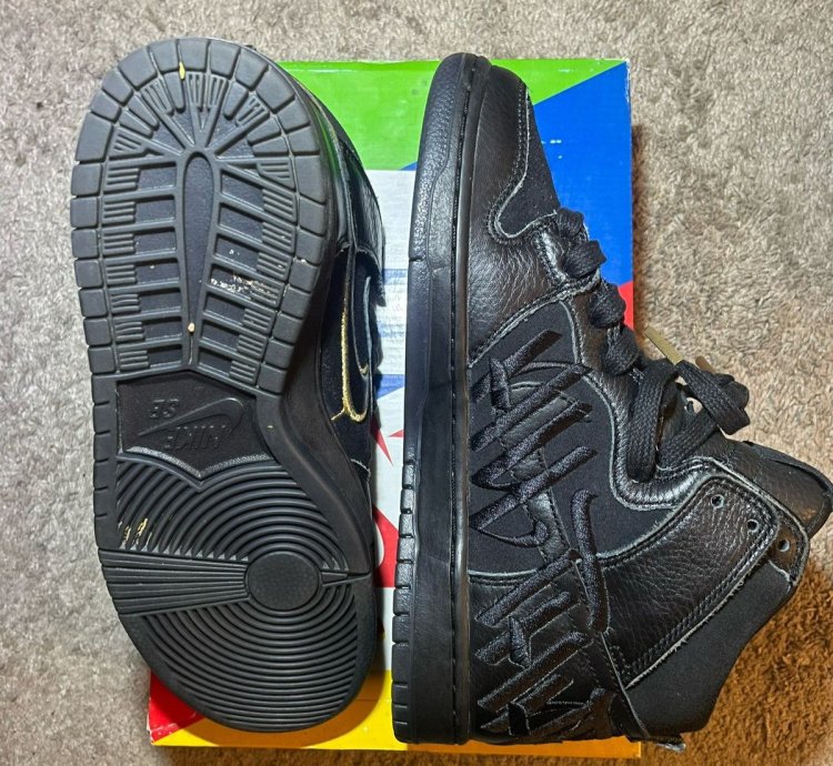 Nike Sb Dunk High Faust Black Gold
