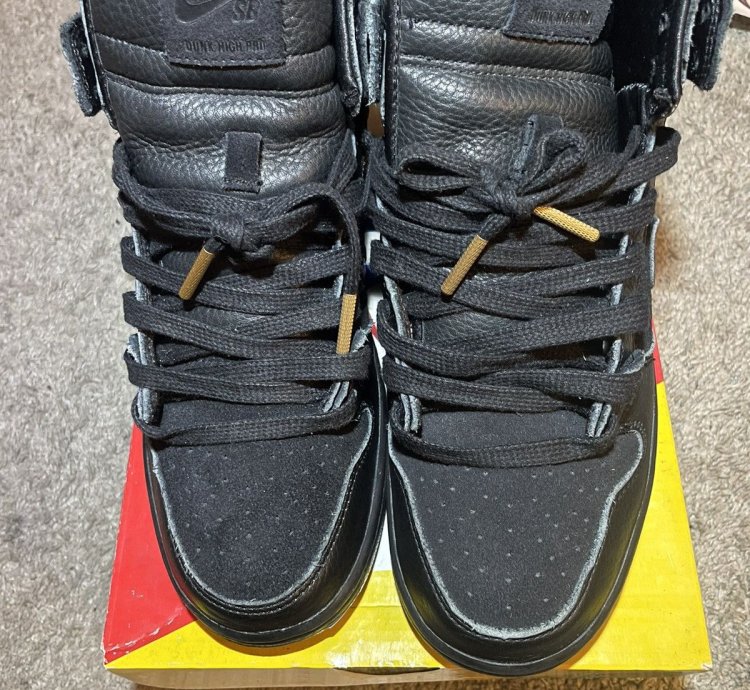 Nike Sb Dunk High Faust Black Gold