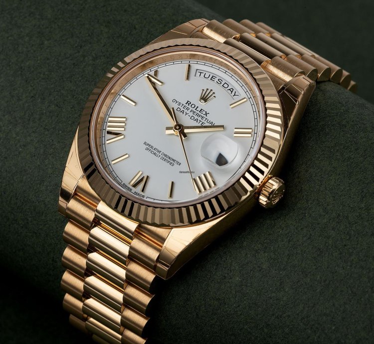 Rolex Day-date 40 Unworn Full Set 228238 White Roman Dial