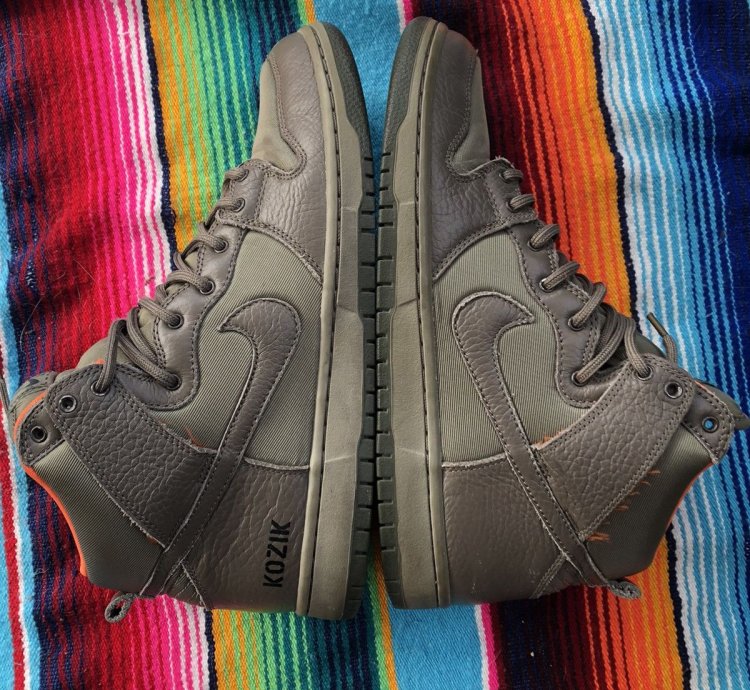 Nike Sb Dunk High Frank Kozik Green Orange Military Size 9