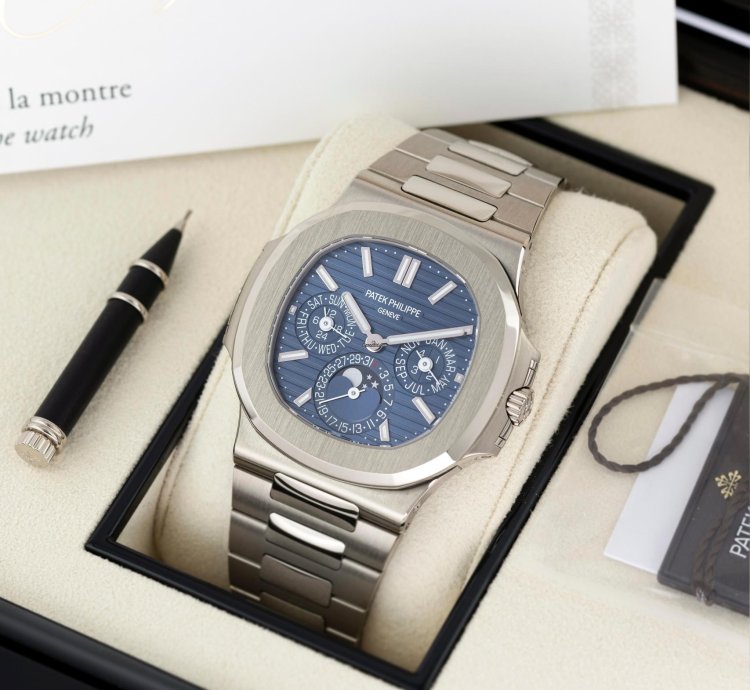 Patek Philippe Nautilus White Gold Perpetual Calendar