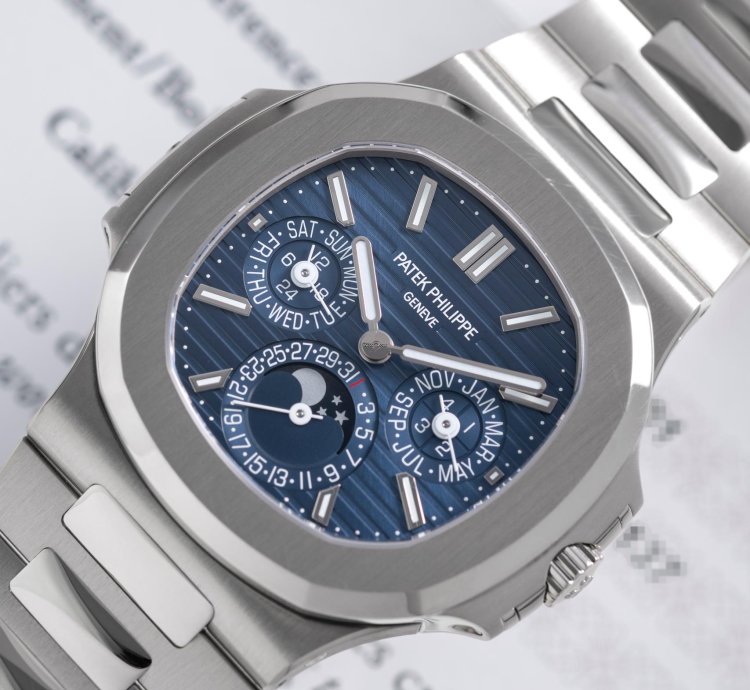 Patek Philippe Nautilus White Gold Perpetual Calendar